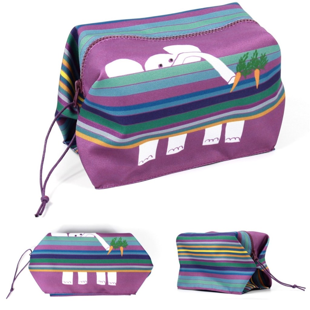 розовая полосатая сумка cо слоном фишкард fishcard tote bag with stripes and elephant