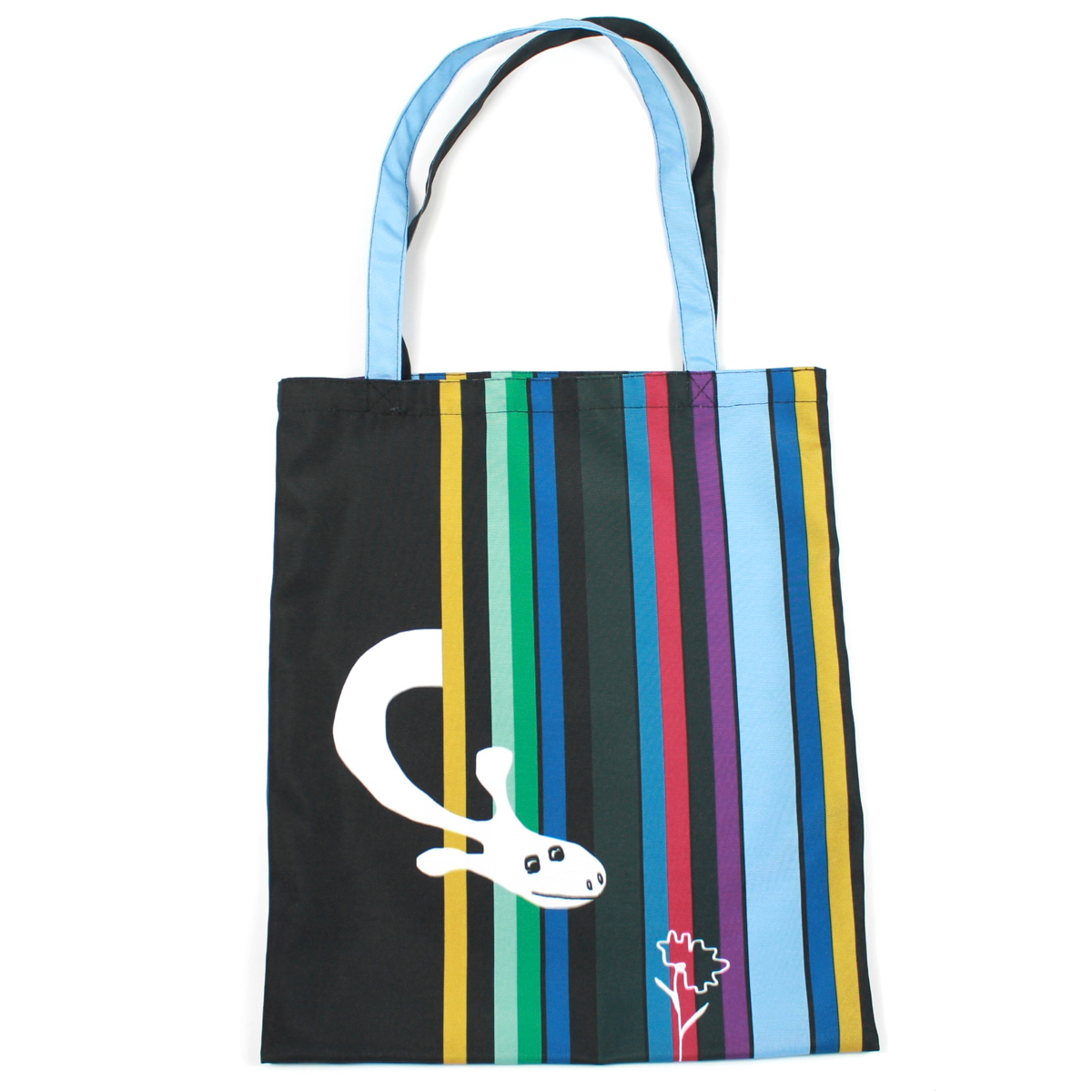 черная полосатая сумка с жирафом фишкард fishcard black tote bag with stripes and giraffe
