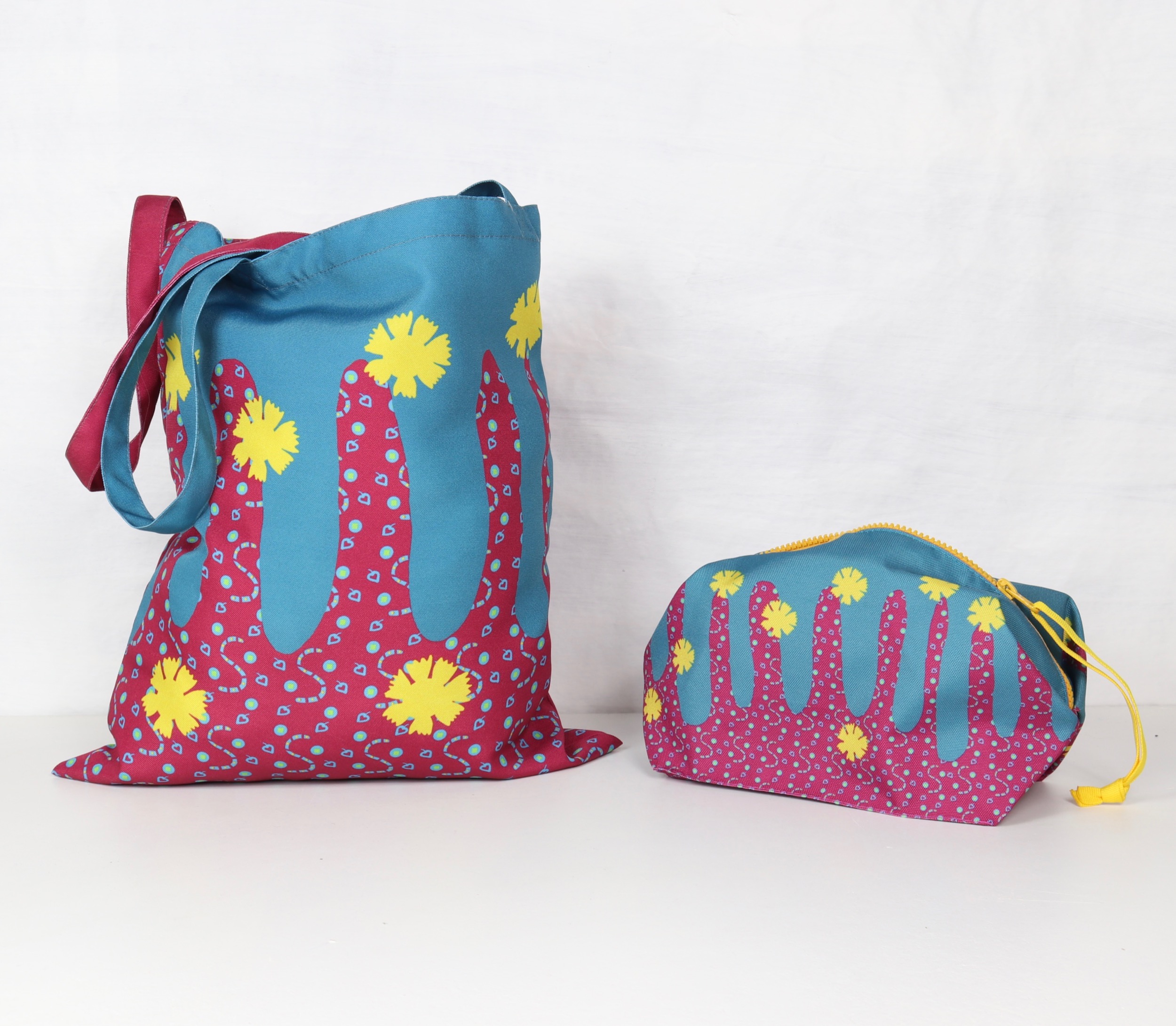 бордовая эко сумка шоппер с кактусом фишкард fishcard shopping bag with cactus